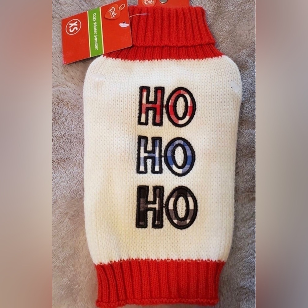 Pet Central Holiday Cozy Winter Dog Knit Christmas Sweater Size XS